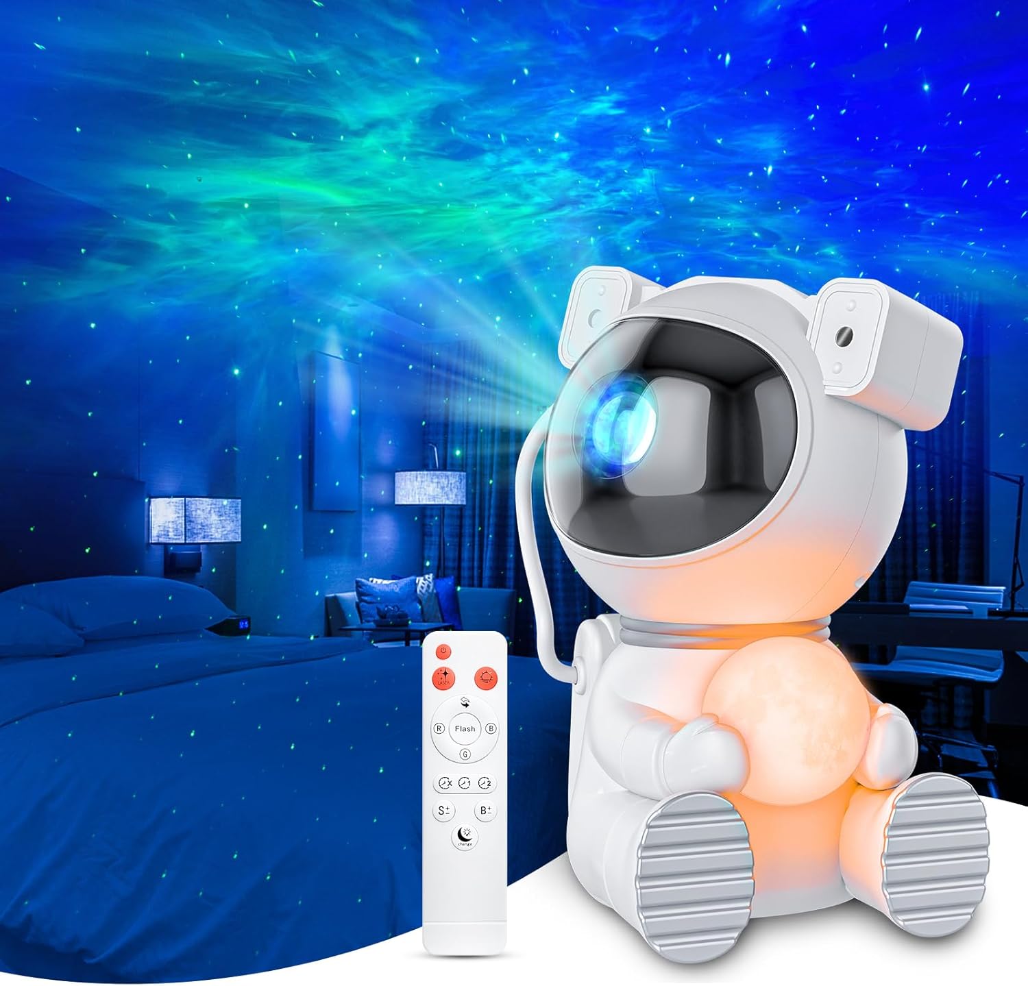 Astronaut Projector with Moon Night Light